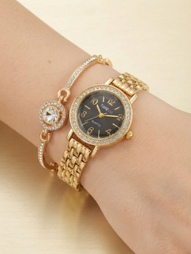 ست دستبند و ساعت زنانه برند TIME4U کد ۴