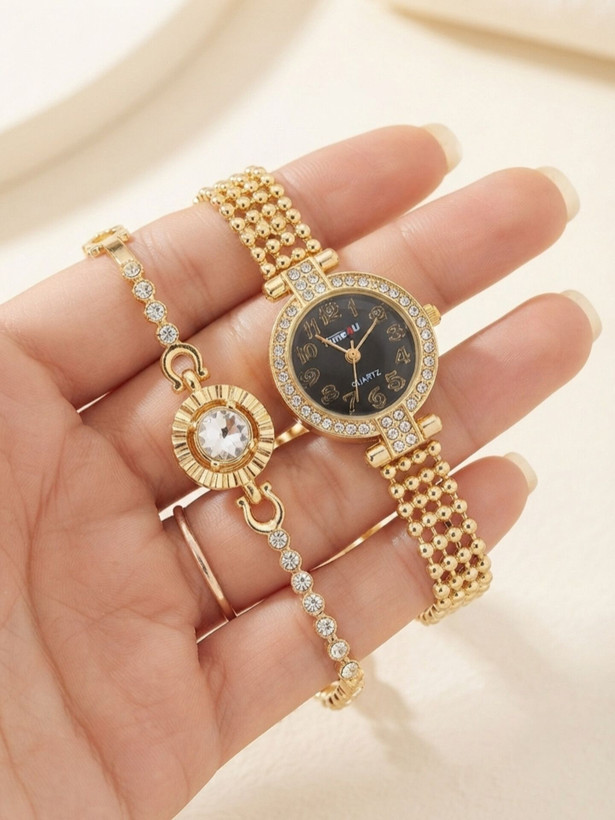 ست دستبند و ساعت زنانه برند TIME4U کد ۸