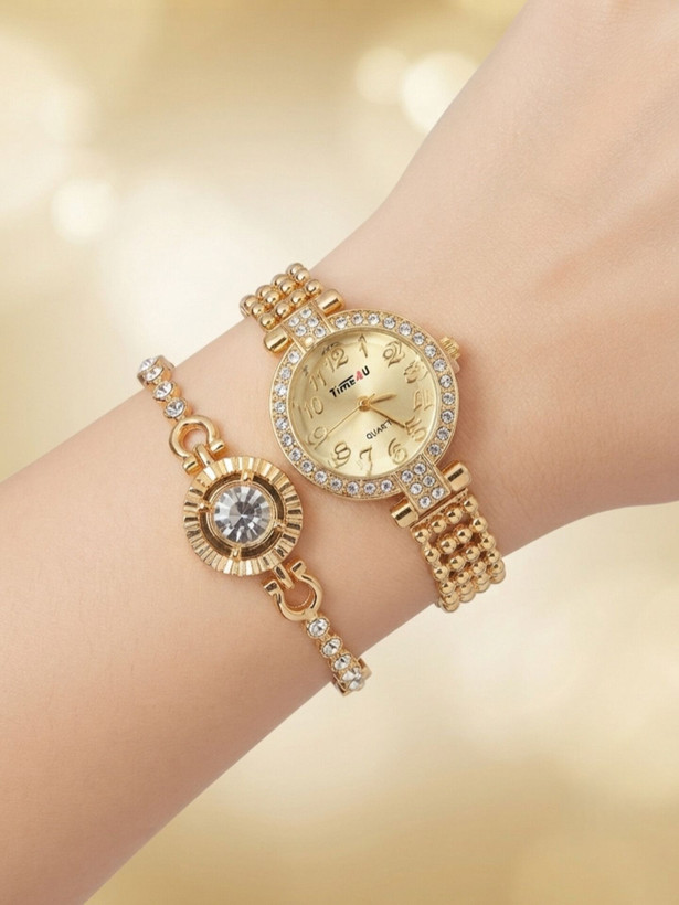 ست دستبند و ساعت زنانه برند TIME4U کد ۸
