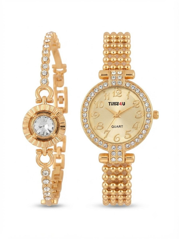 ست دستبند و ساعت زنانه برند TIME4U کد ۸