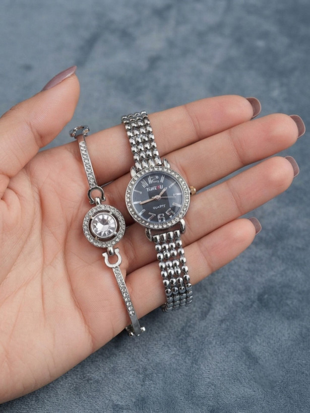 ست دستبند و ساعت زنانه برند TIME4U کد ۹