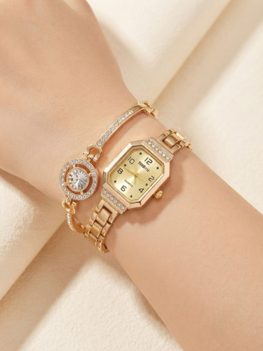 ست دستبند و ساعت زنانه برند TIME4U کد ۱۹
